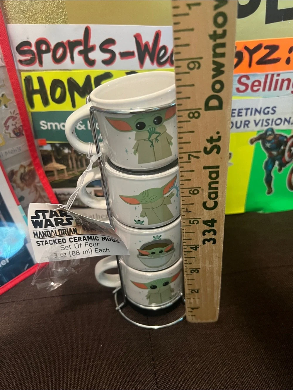 #3095*Star Wars Grogu Stackable Mug Set - Green